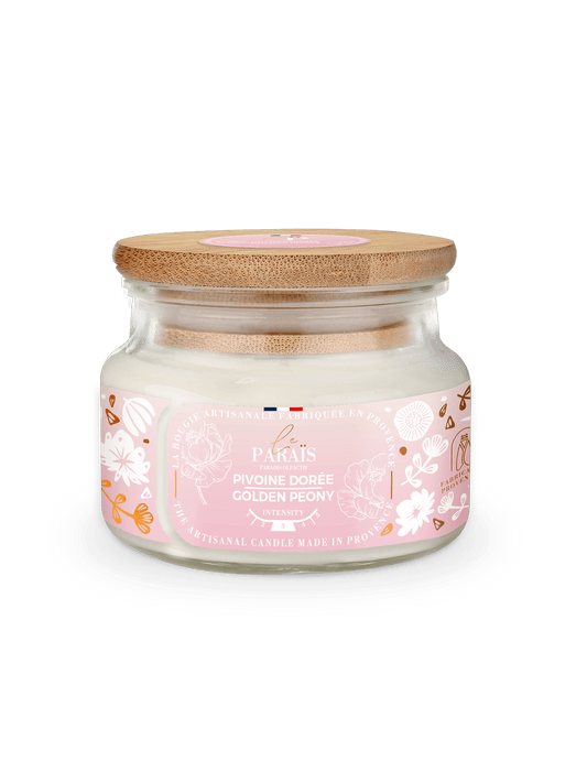 Bougie parfumée Pivoine dorée
