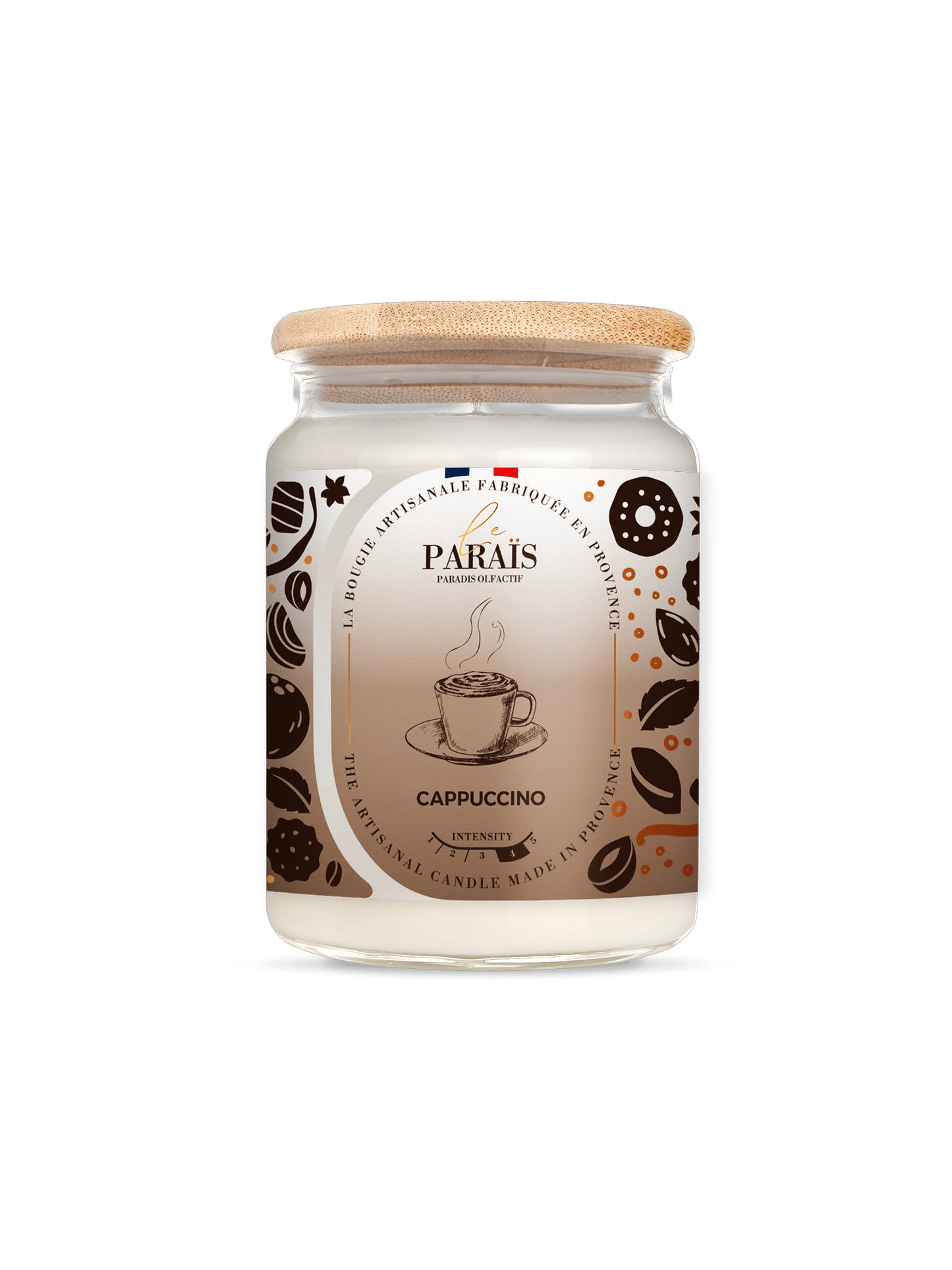 Bougie parfumée Cappuccino Le Paraïs 700ml