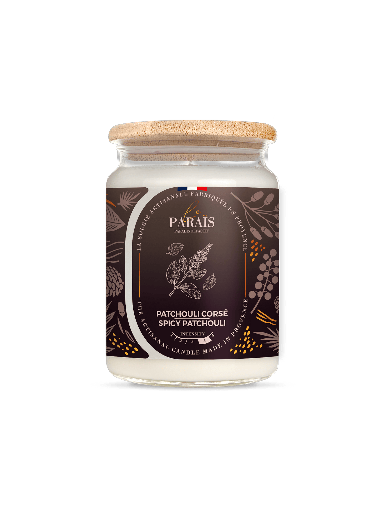Bougie parfumée Patchouli Corsé Le Paraïs 700ml