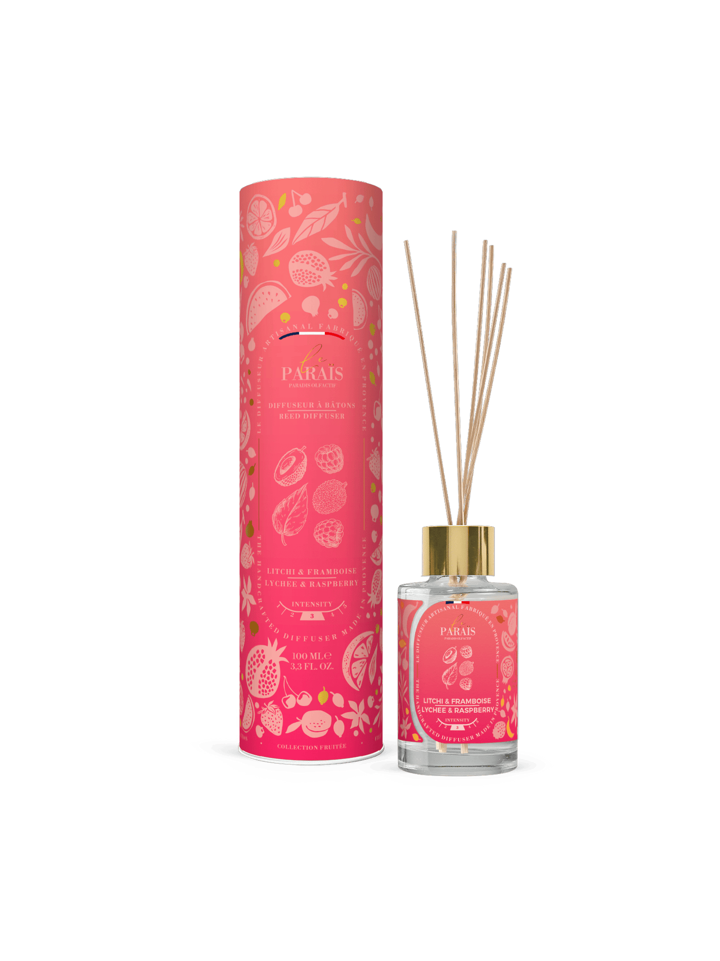 Diffuseur parfum maison Litchi & Framboise Le Paraïs