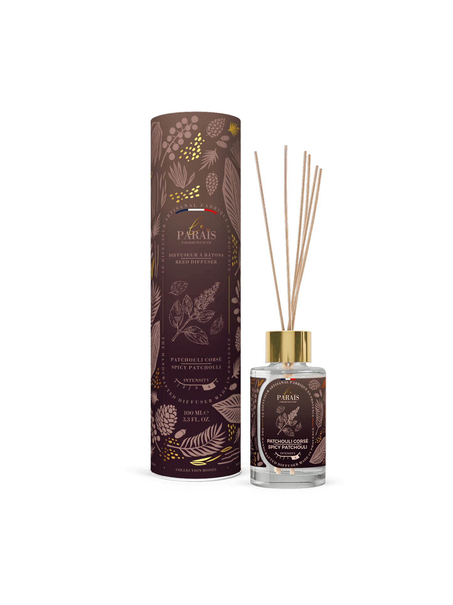 Diffuseur parfum maison Patchouli Corsé Le Paraïs