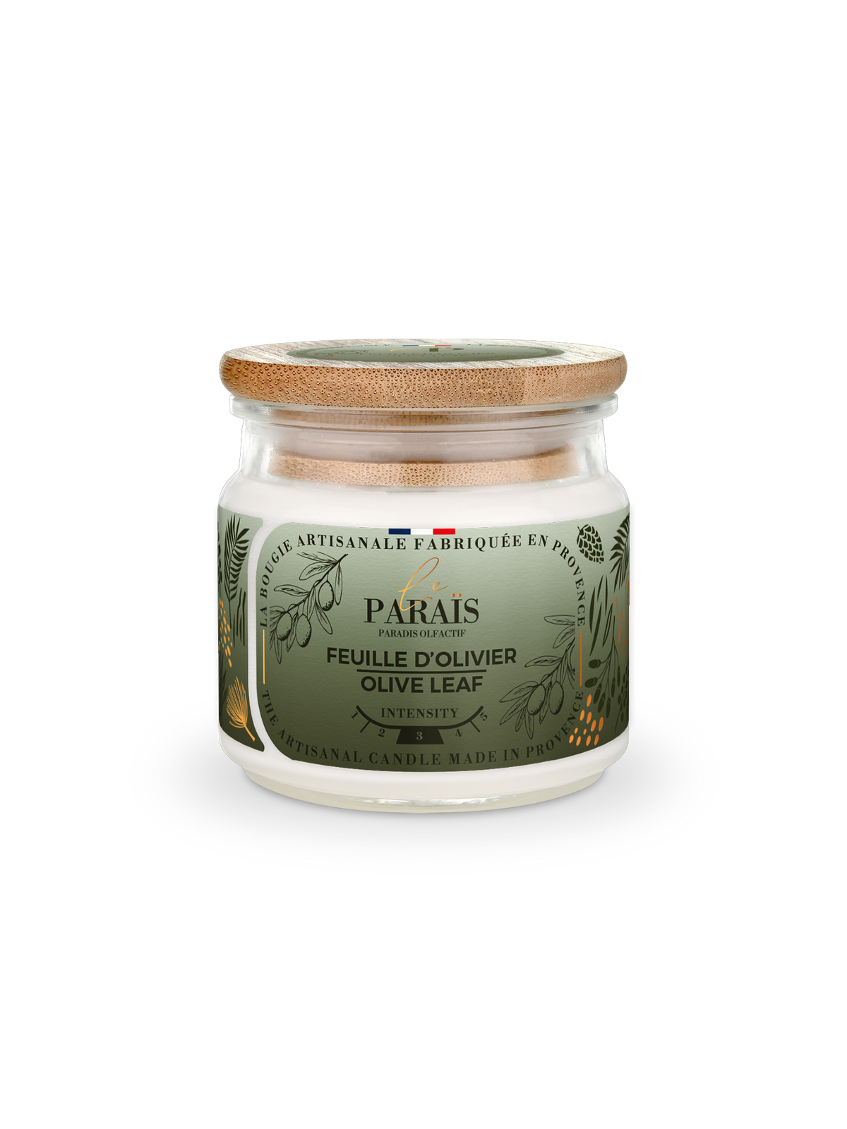 Bougie parfumée Feuille d'Olivier Le Paraïs 150ml
