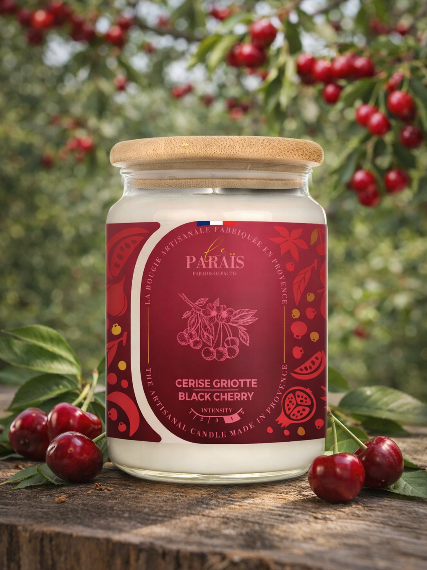 Bougie parfumée Cerise Griotte