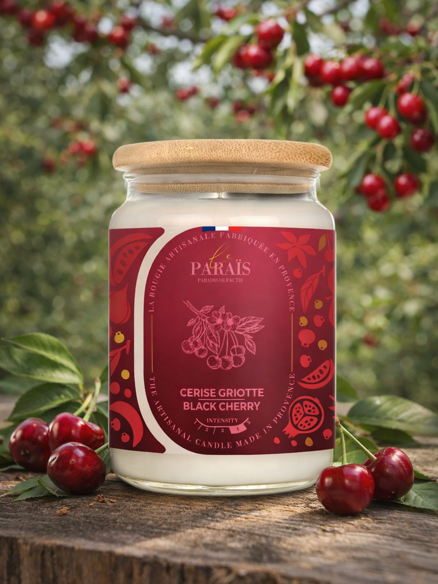 Bougie parfumée Cerise Griotte