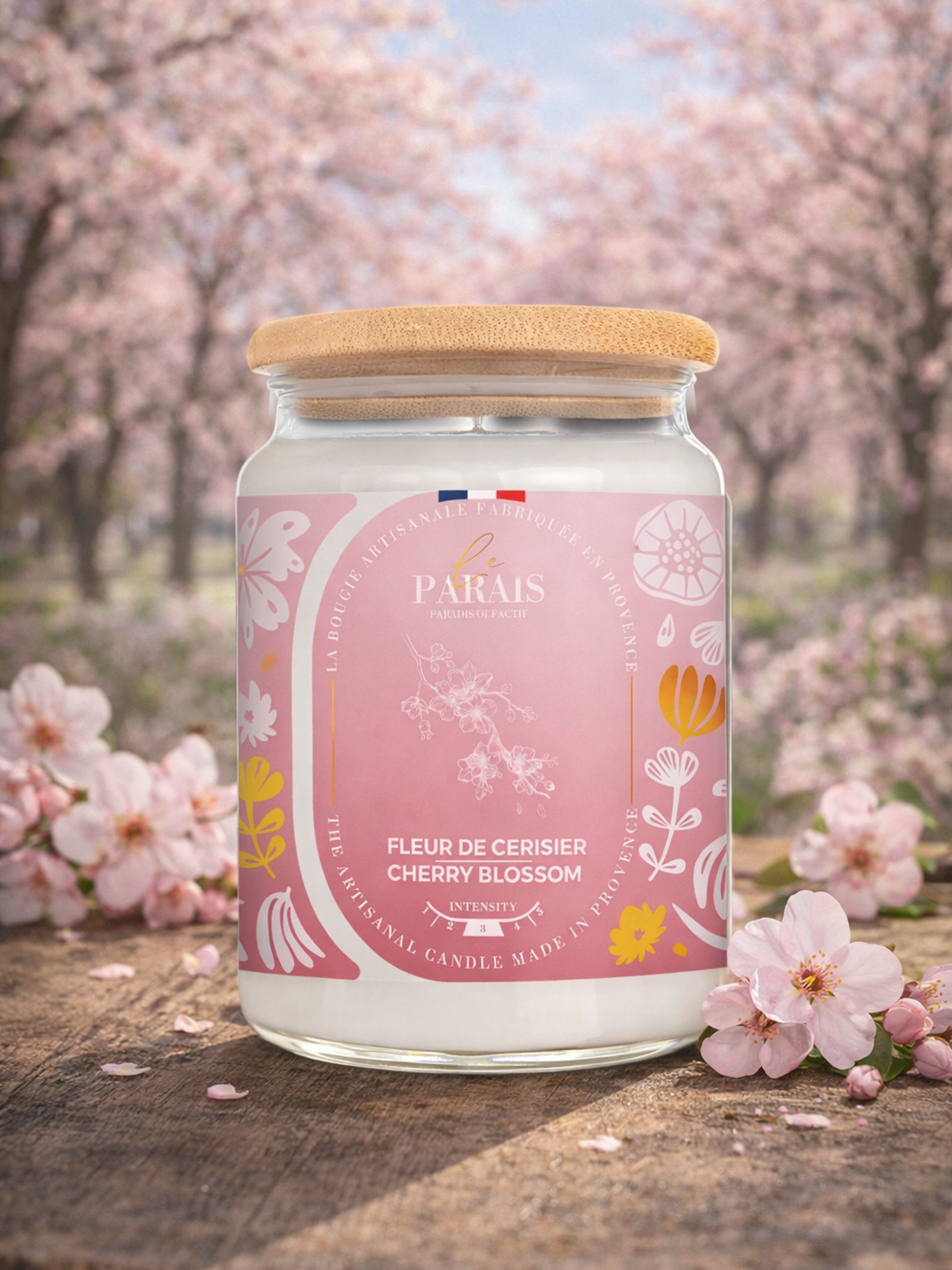 Bougie parfumée Fleur de cerisier Le Paraïs 300ml
