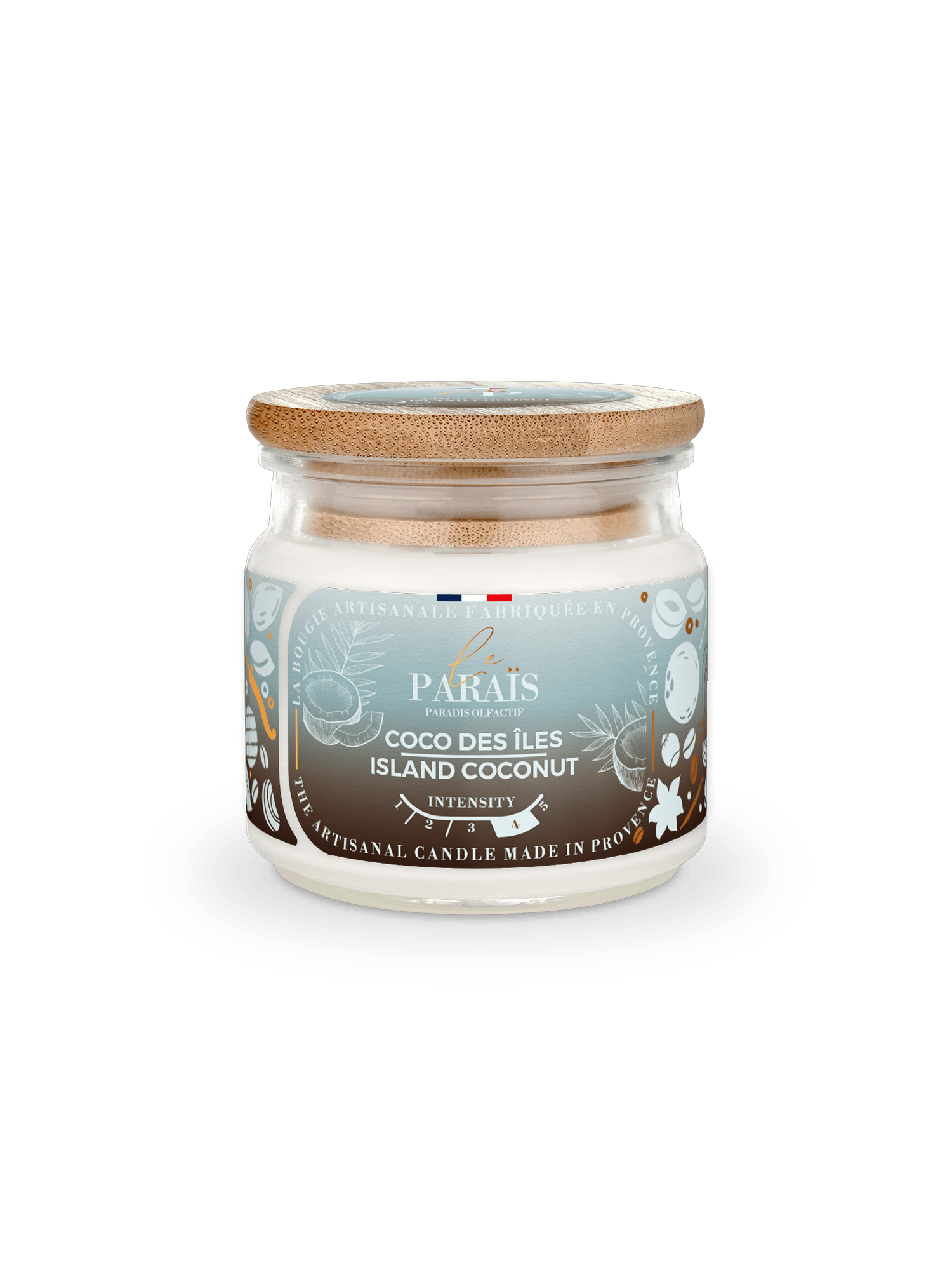 Bougie parfumée Coco des îles Le Paraïs 150ml