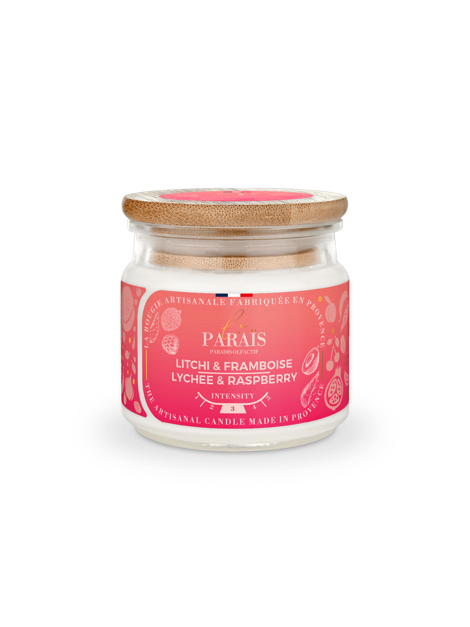 Bougie parfumée Litchi & Framboise Le Paraïs 150ml