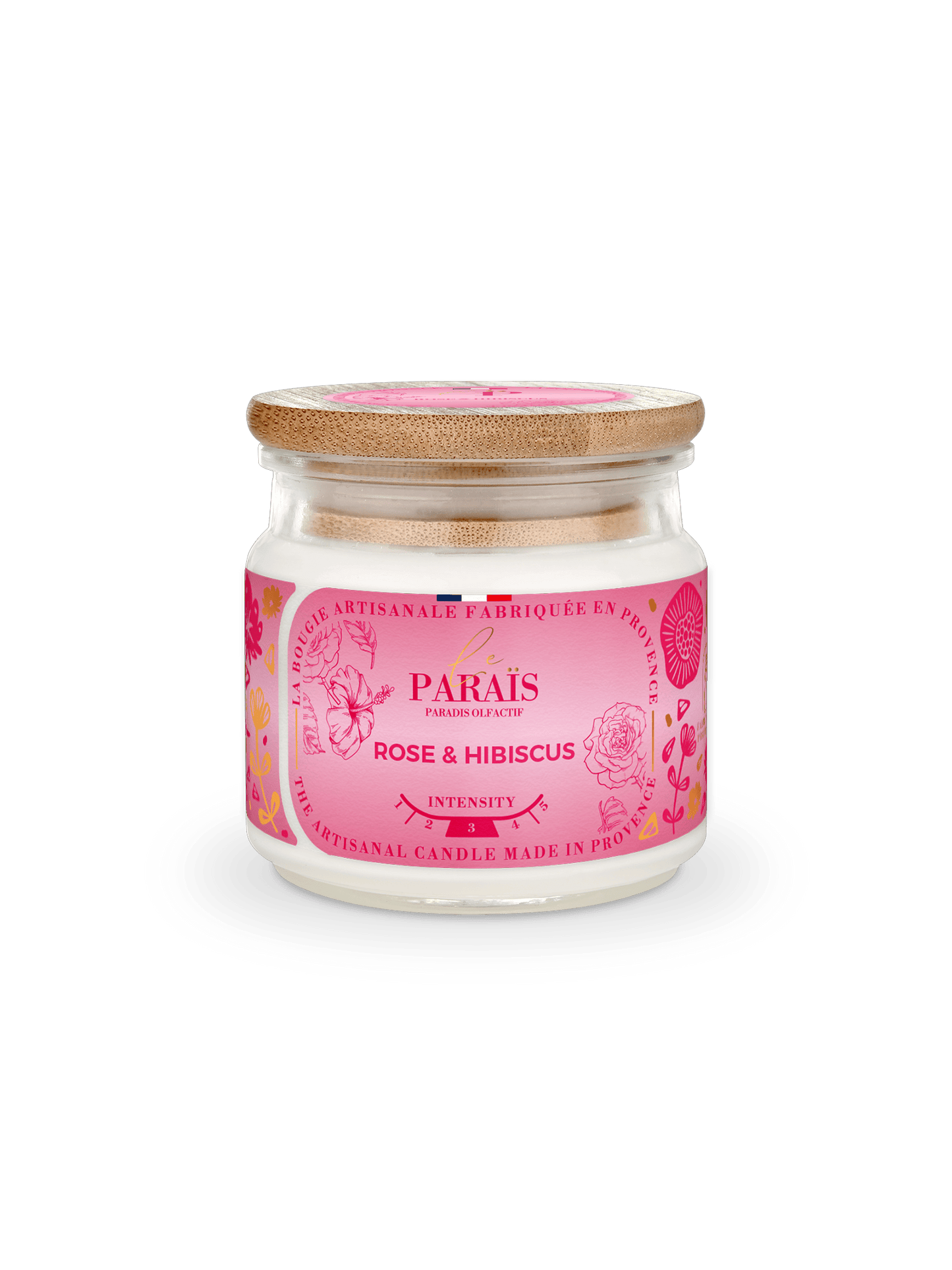 Bougie parfumée Rose & Hibiscus Le Paraïs 150ml