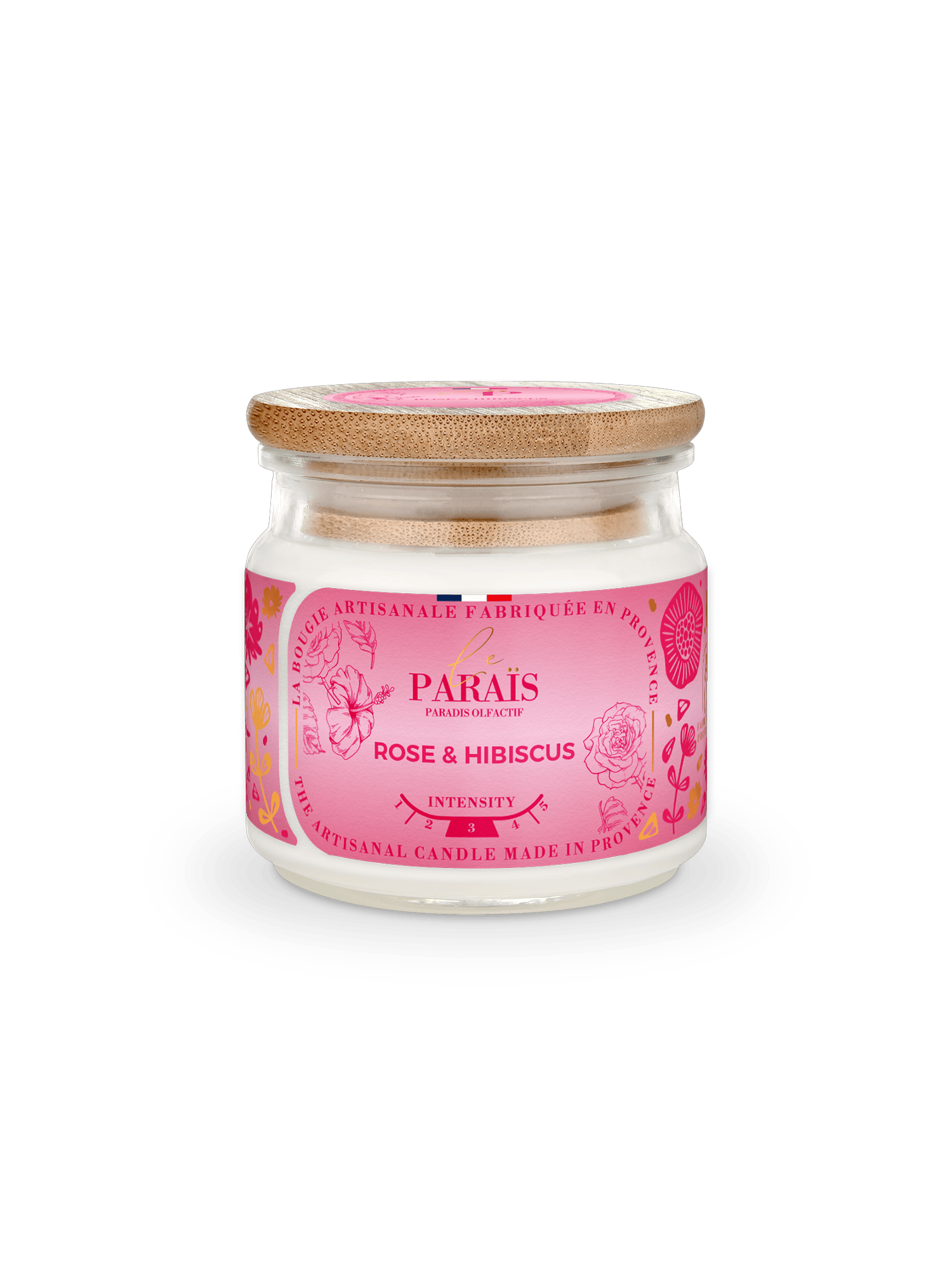 Bougie parfumée Rose & Hibiscus Le Paraïs 150ml