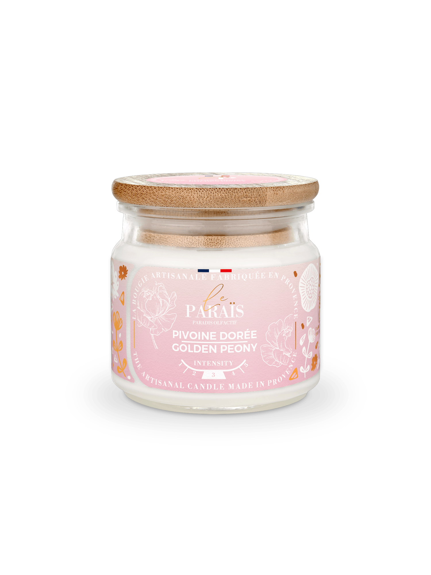 Bougie parfumée Pivoine dorée Le Paraïs 150ml