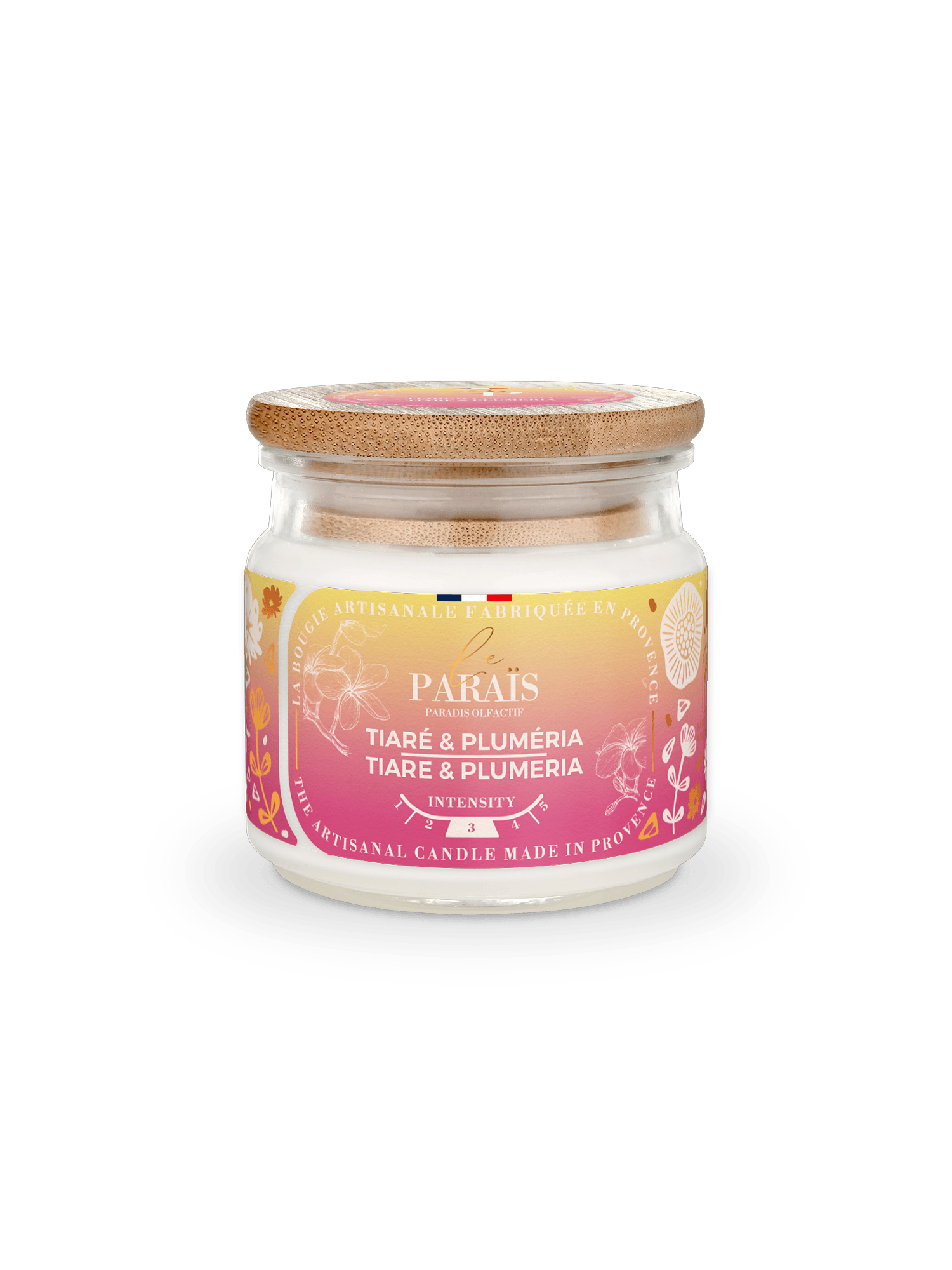 Bougie parfumée Tiaré & Plumeria Le Paraïs 150ml