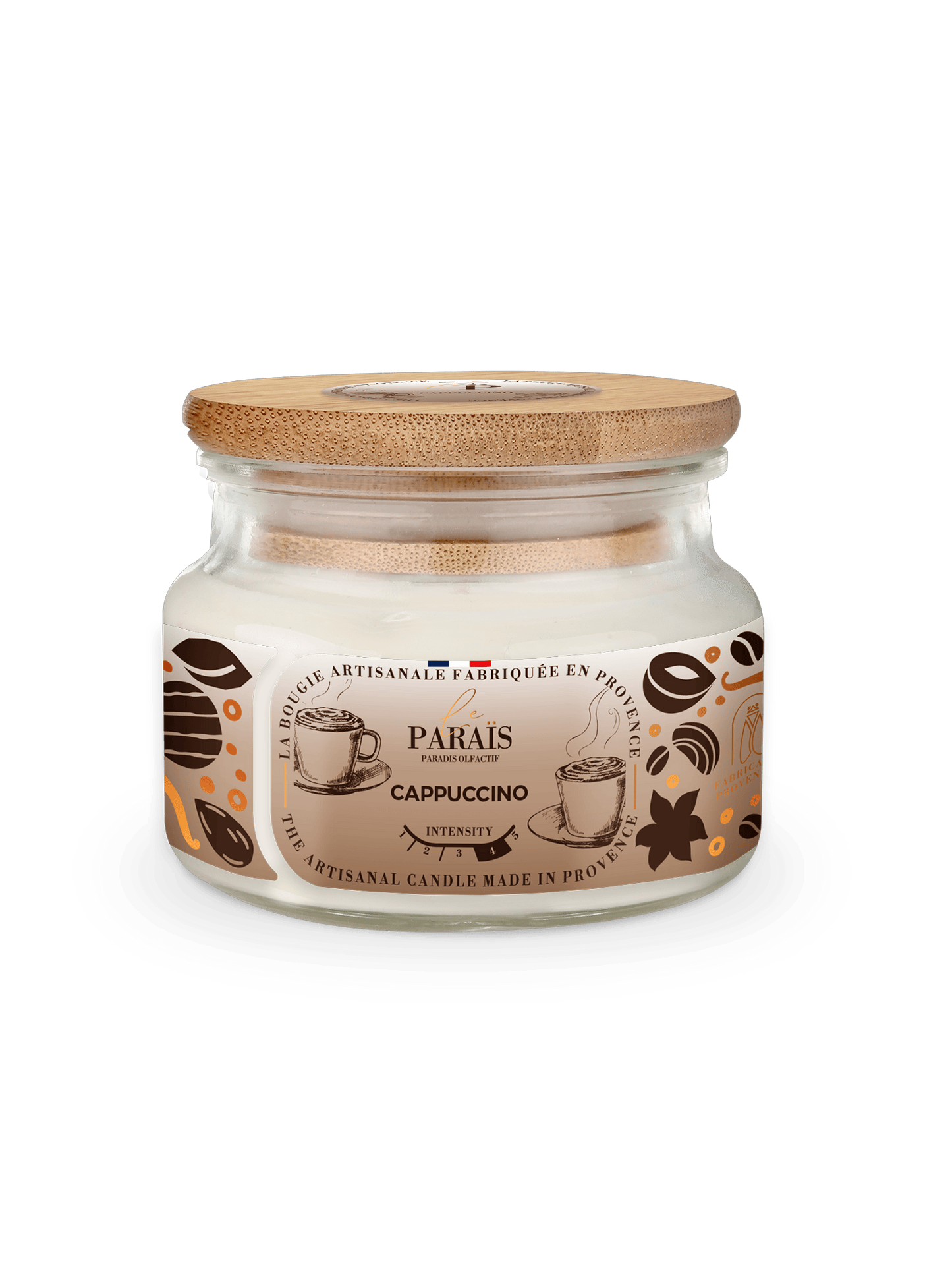 Bougie parfumée Cappuccino Le Paraïs 300ml