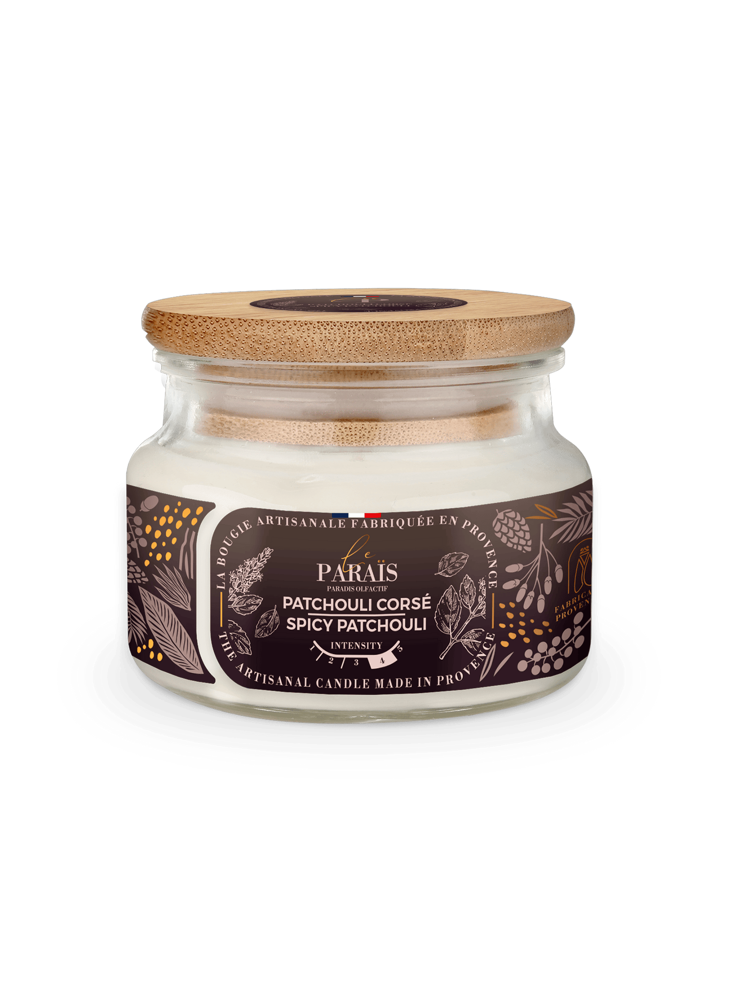 Bougie parfumée Patchouli Corsé Le Paraïs 300ml