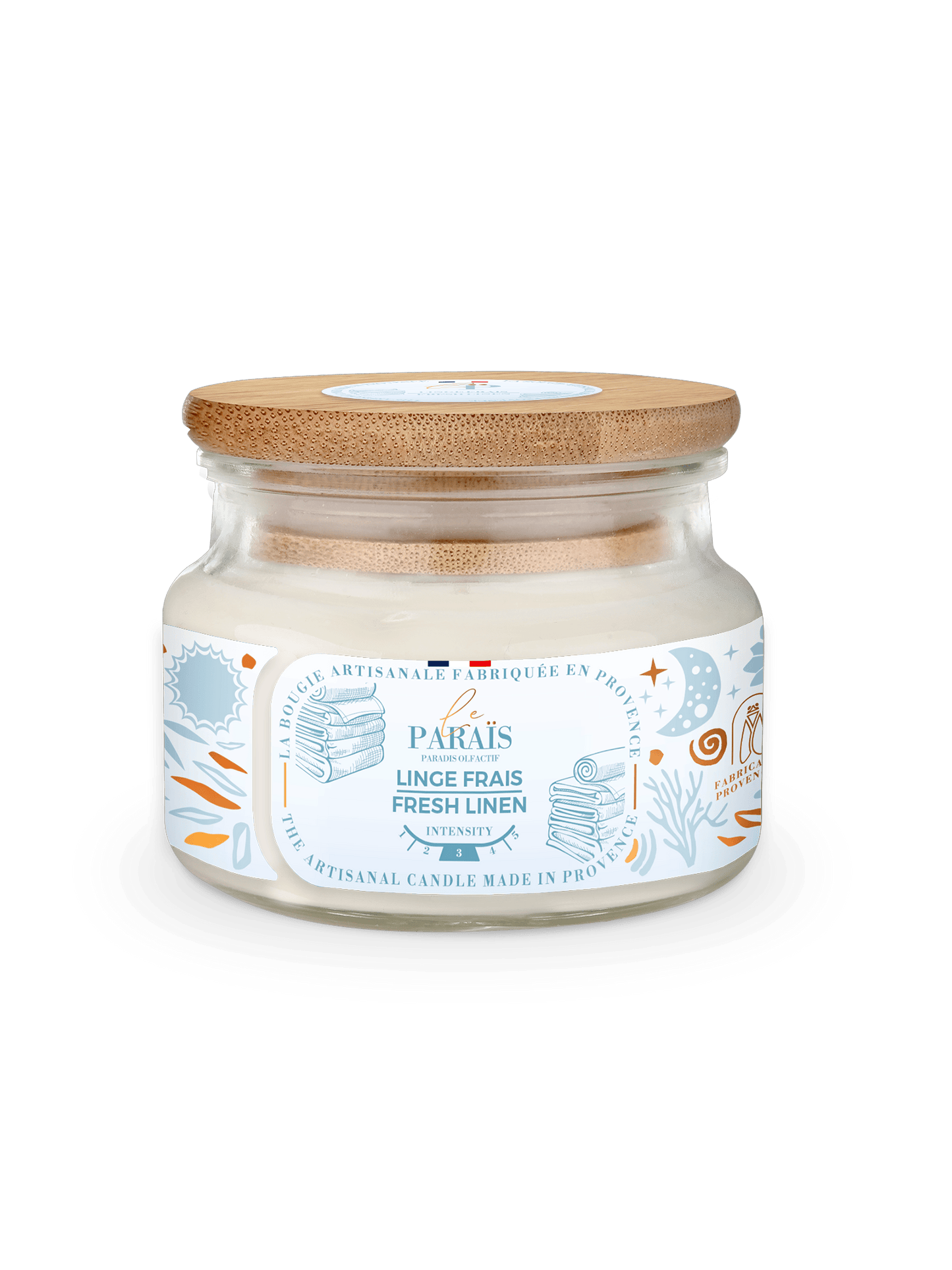 Bougie parfumée Linge frais Le Paraïs 300ml