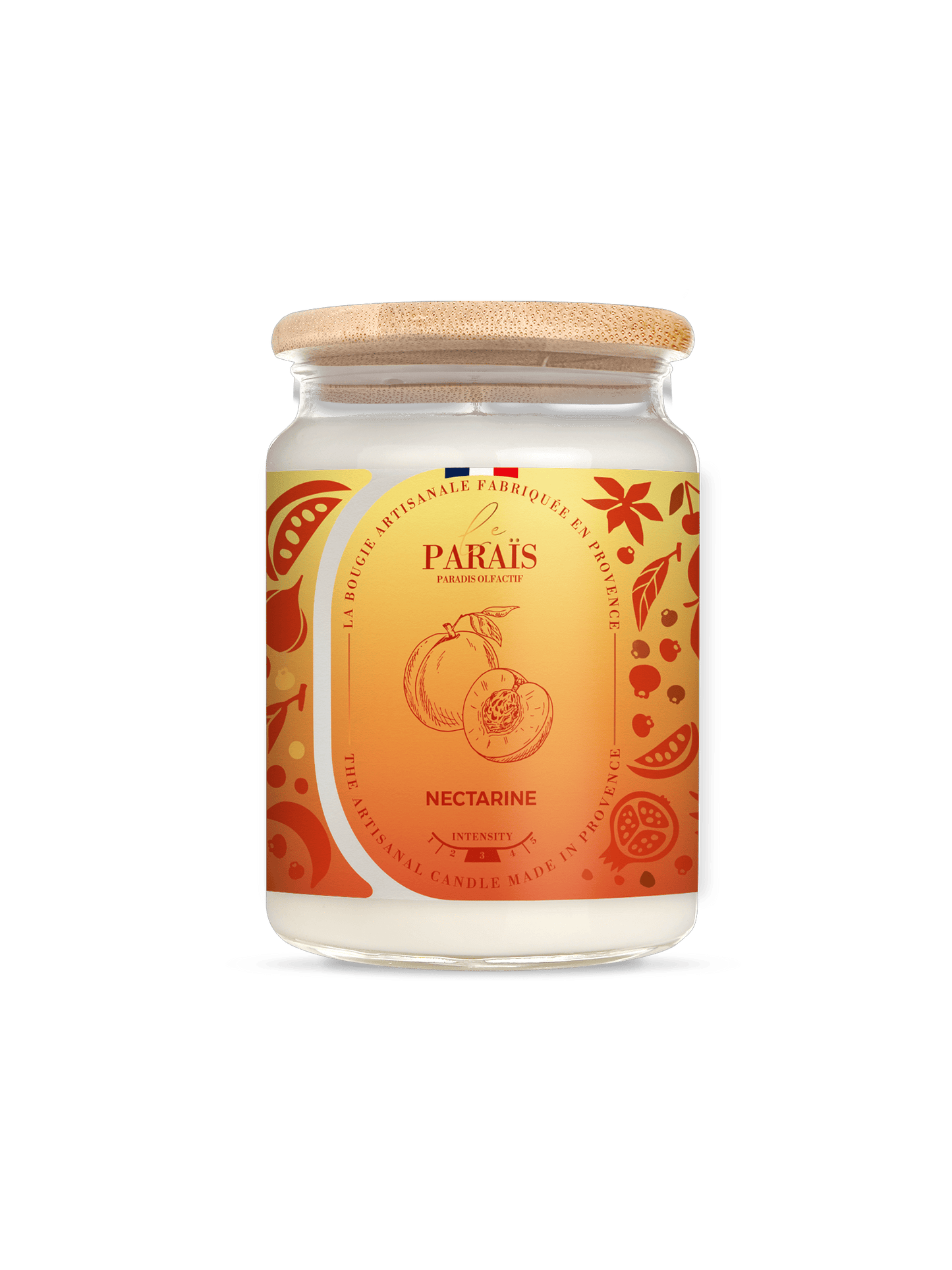 Bougie parfumée Nectarine Le Paraïs 700ml ambiance