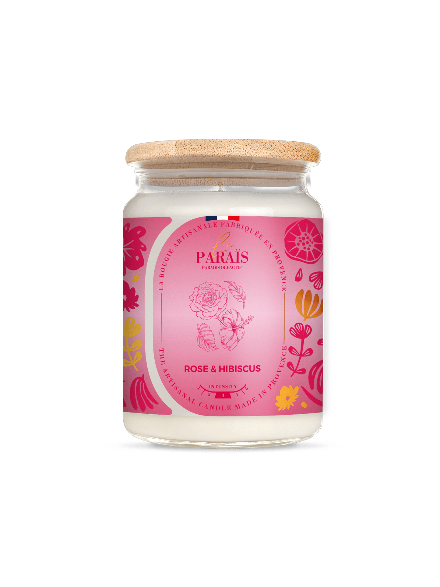 Bougie parfumée Rose & Hibiscus Le Paraïs 700ml