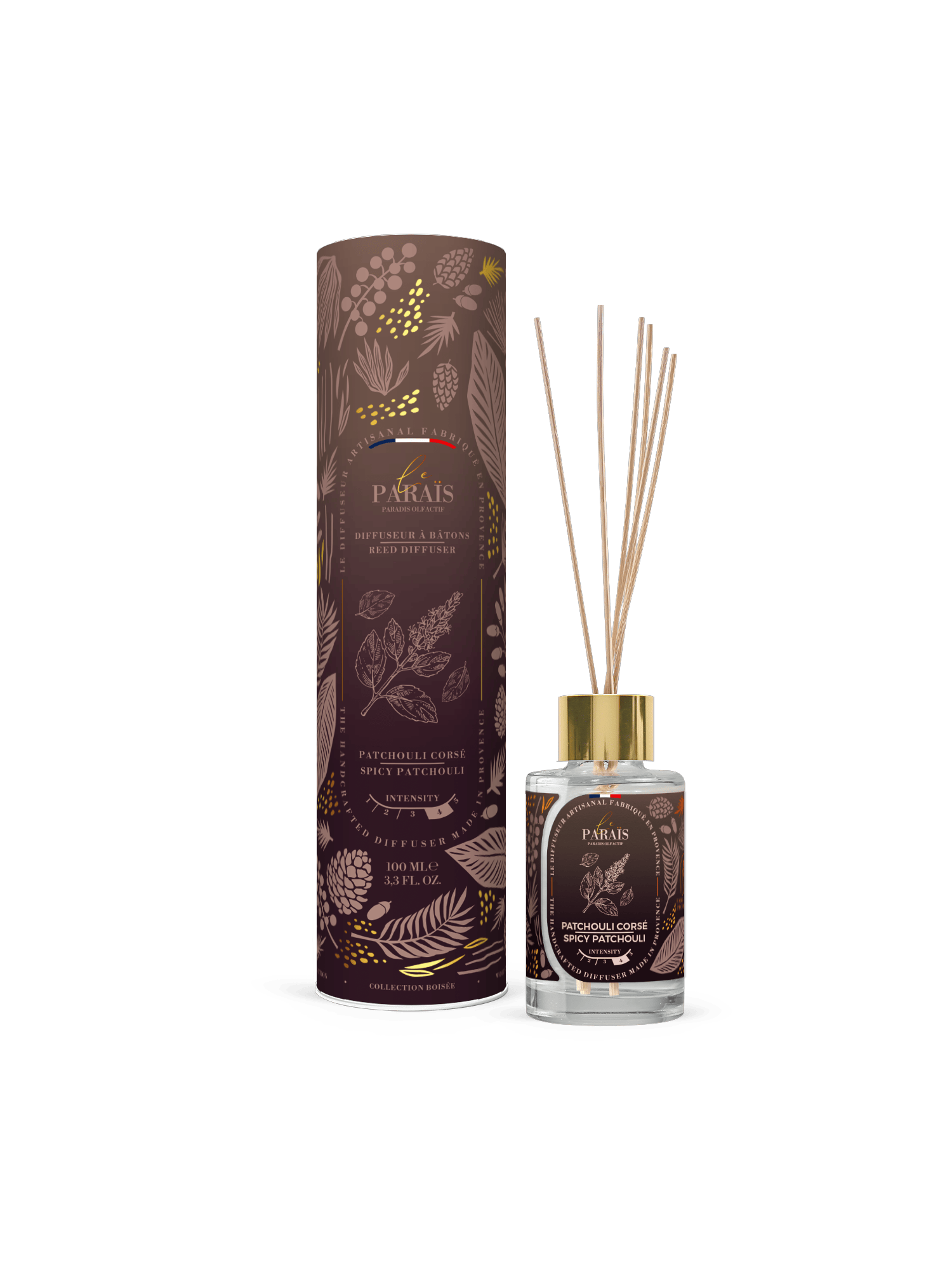 Diffuseur parfum maison Patchouli Corsé Le Paraïs