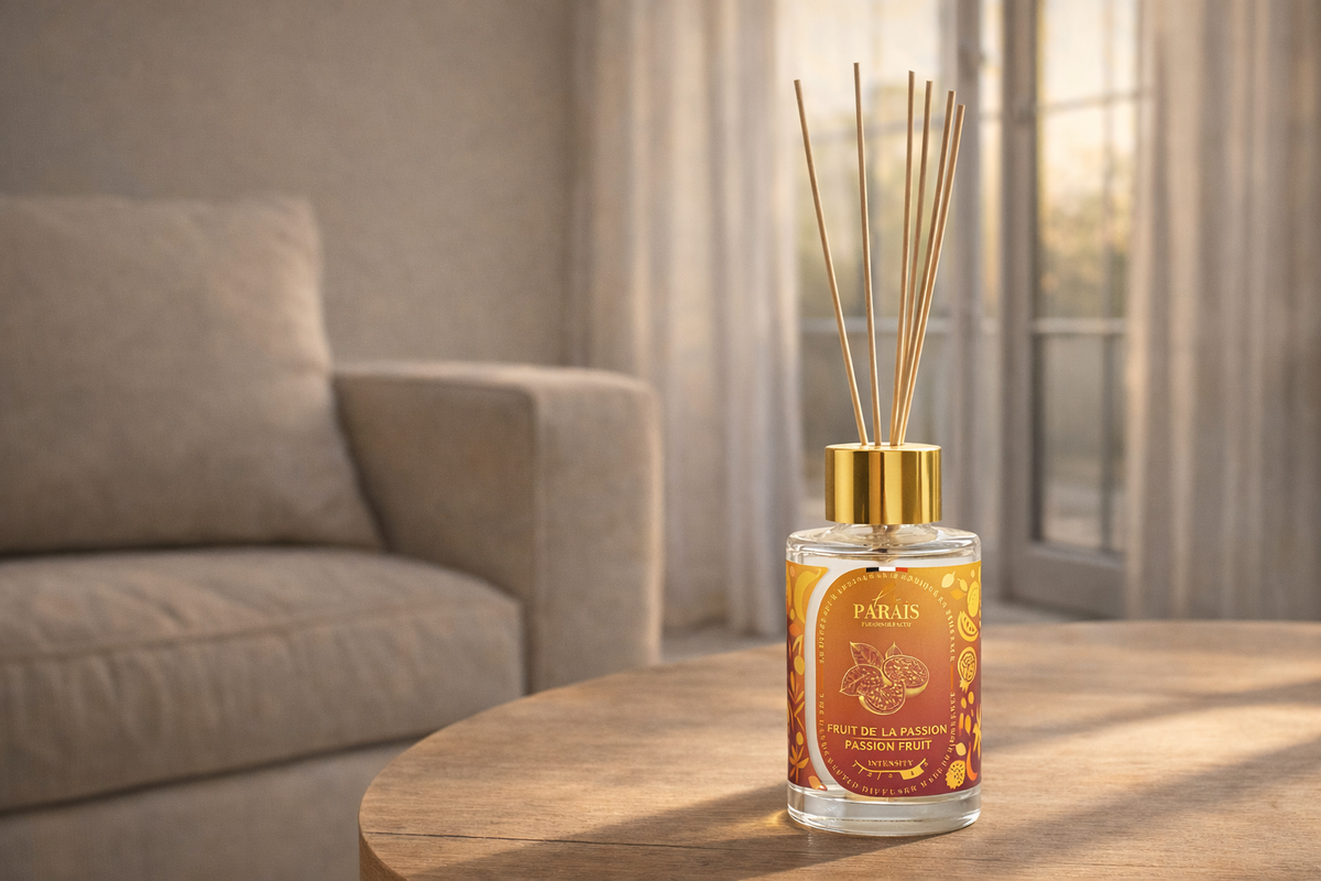 Bougie parfumée Fruit de la Passion en situation, Le Paraïs