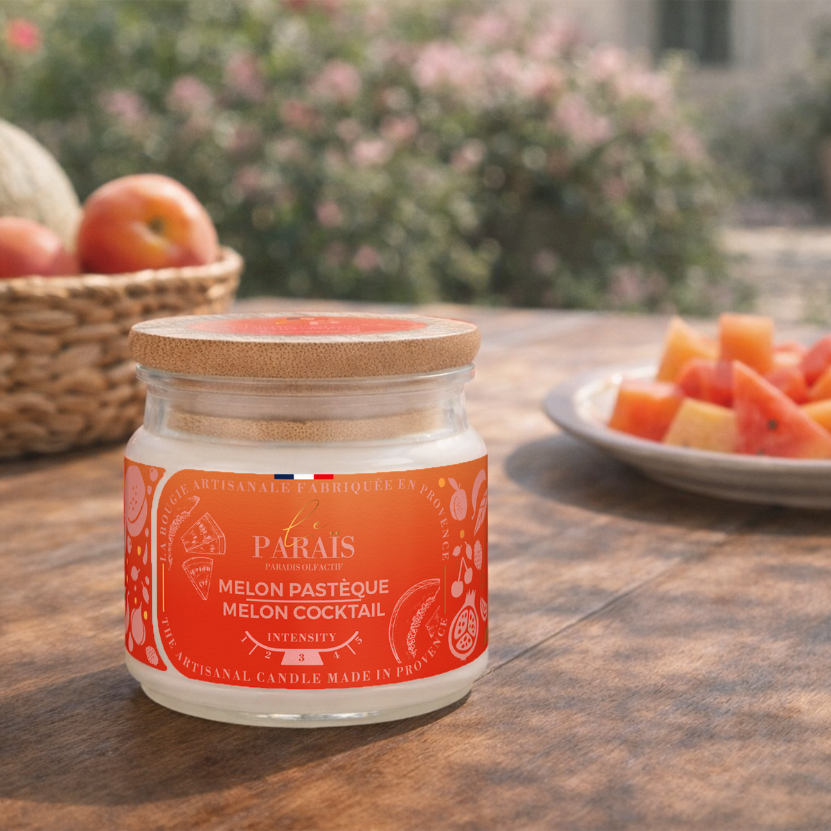 Bougie parfumée Melon Pastèque, Le Paraïs