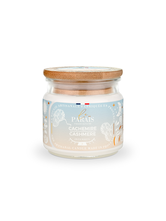 Bougie parfumée Cachemire 150 ml en cire végétale, Le Paraïs