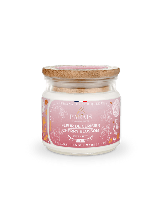 Bougie parfumée Fleur de Cerisier 150 ml en cire végétale, Le Paraïs