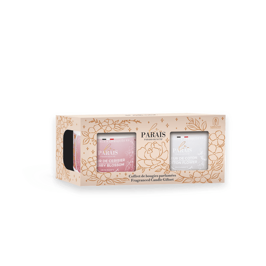 Coffret duo bougies parfumées Le Paraïs