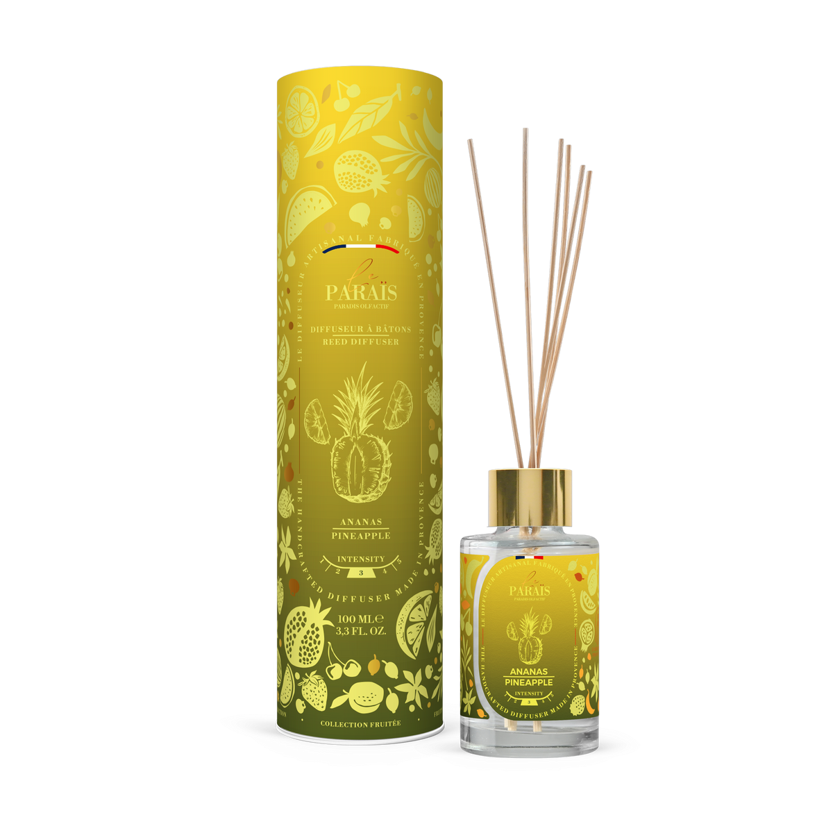 Diffuseur de parfum Ananas 100 ml, Le Paraïs