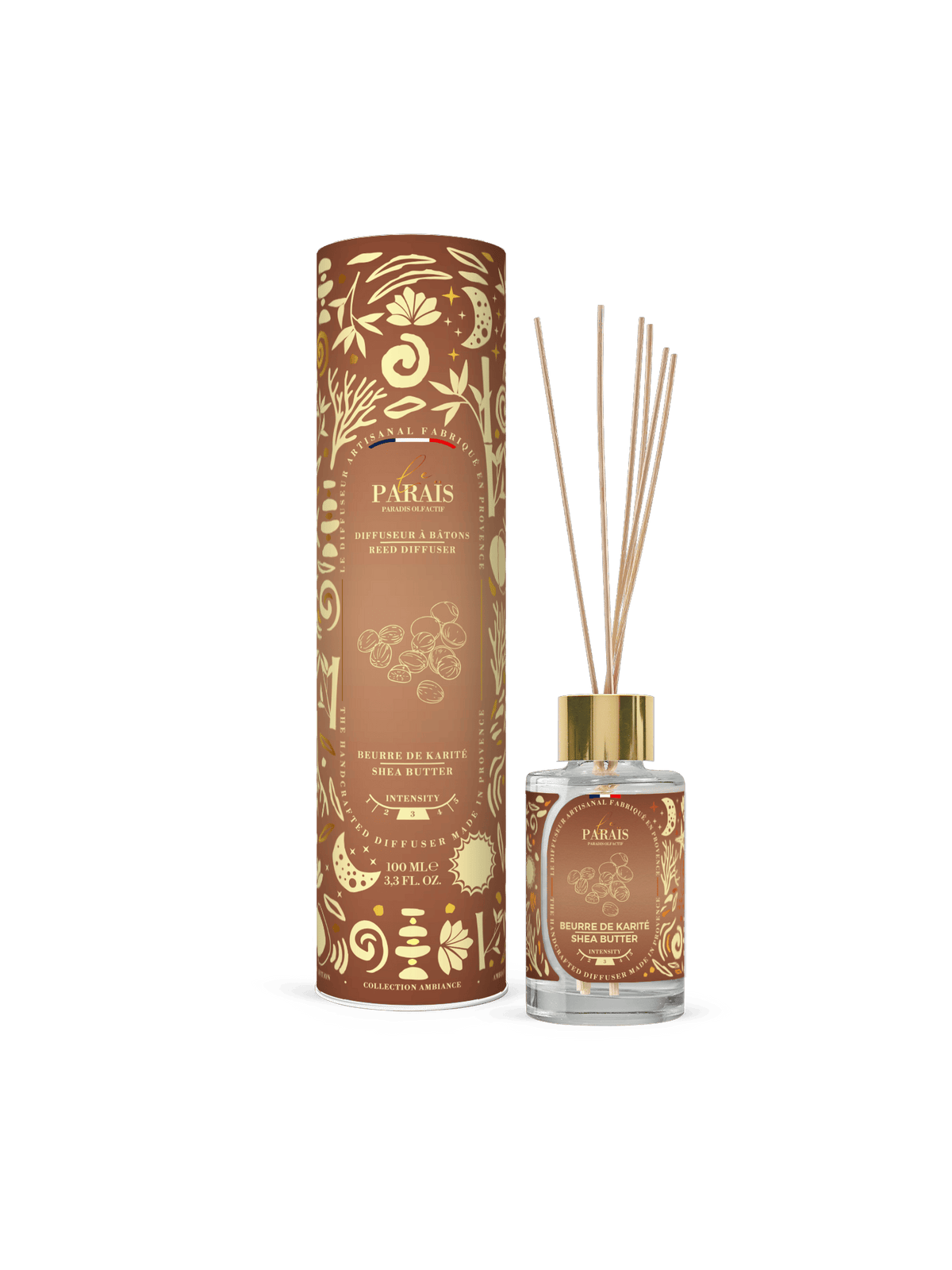 Diffuseur de parfum Beurre de Karité 100 ml, Le Paraïs