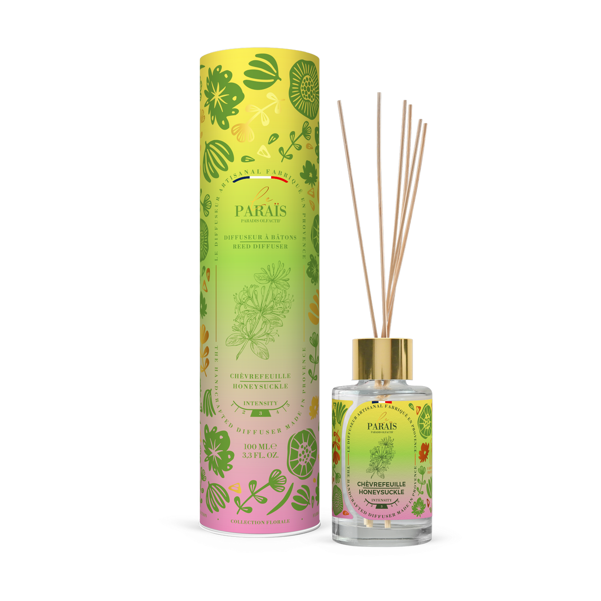 Diffuseur de parfum Chèvrefeuille 100 ml, Le Paraïs