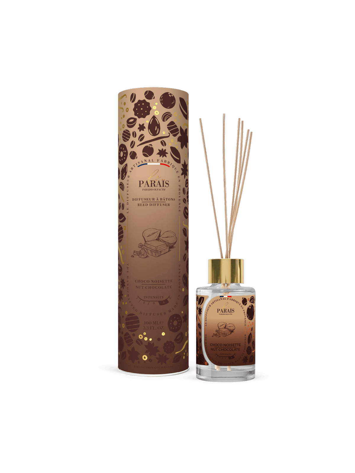 Diffuseur de parfum Choco Noisette 100 ml, Le Paraïs