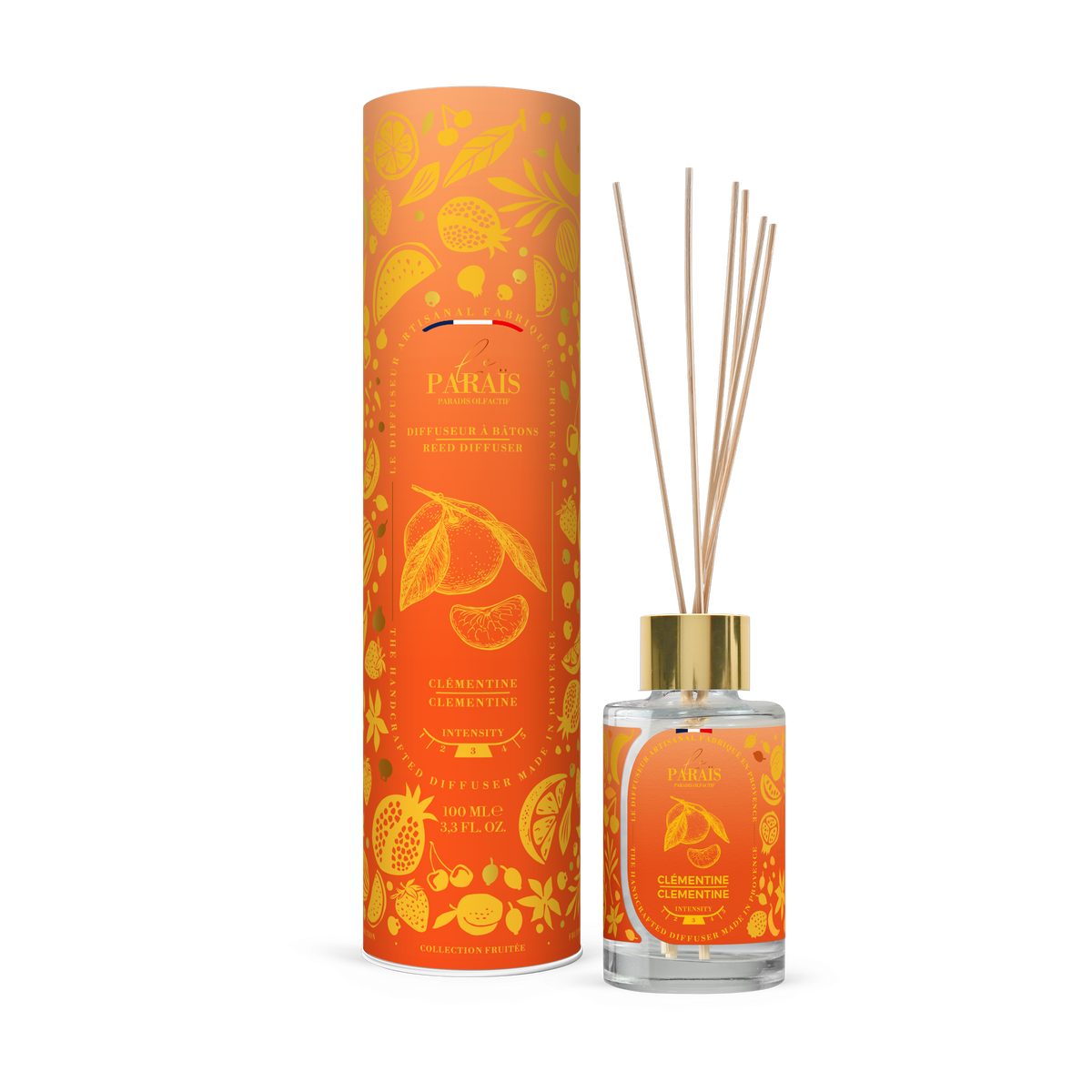 Diffuseur de parfum Clémentine 100 ml, Le Paraïs