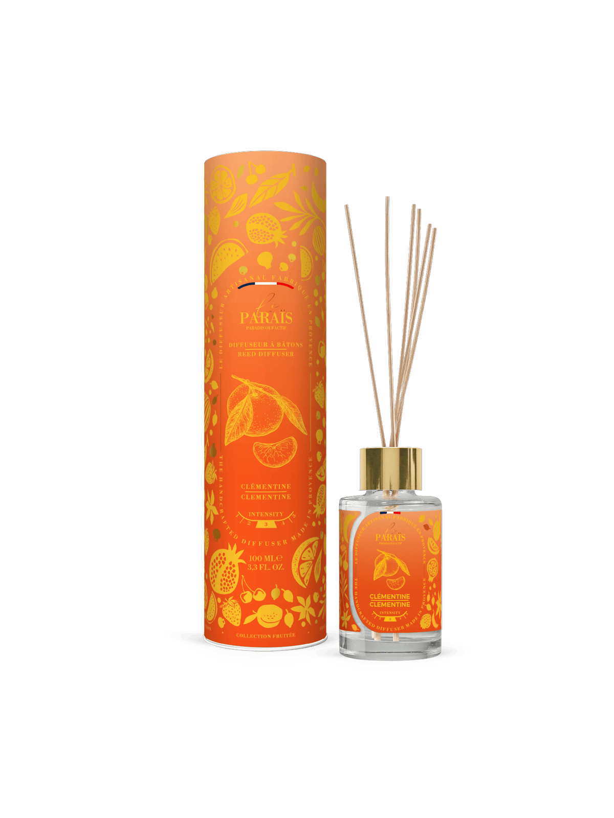 Diffuseur de parfum Clémentine 100 ml, Le Paraïs