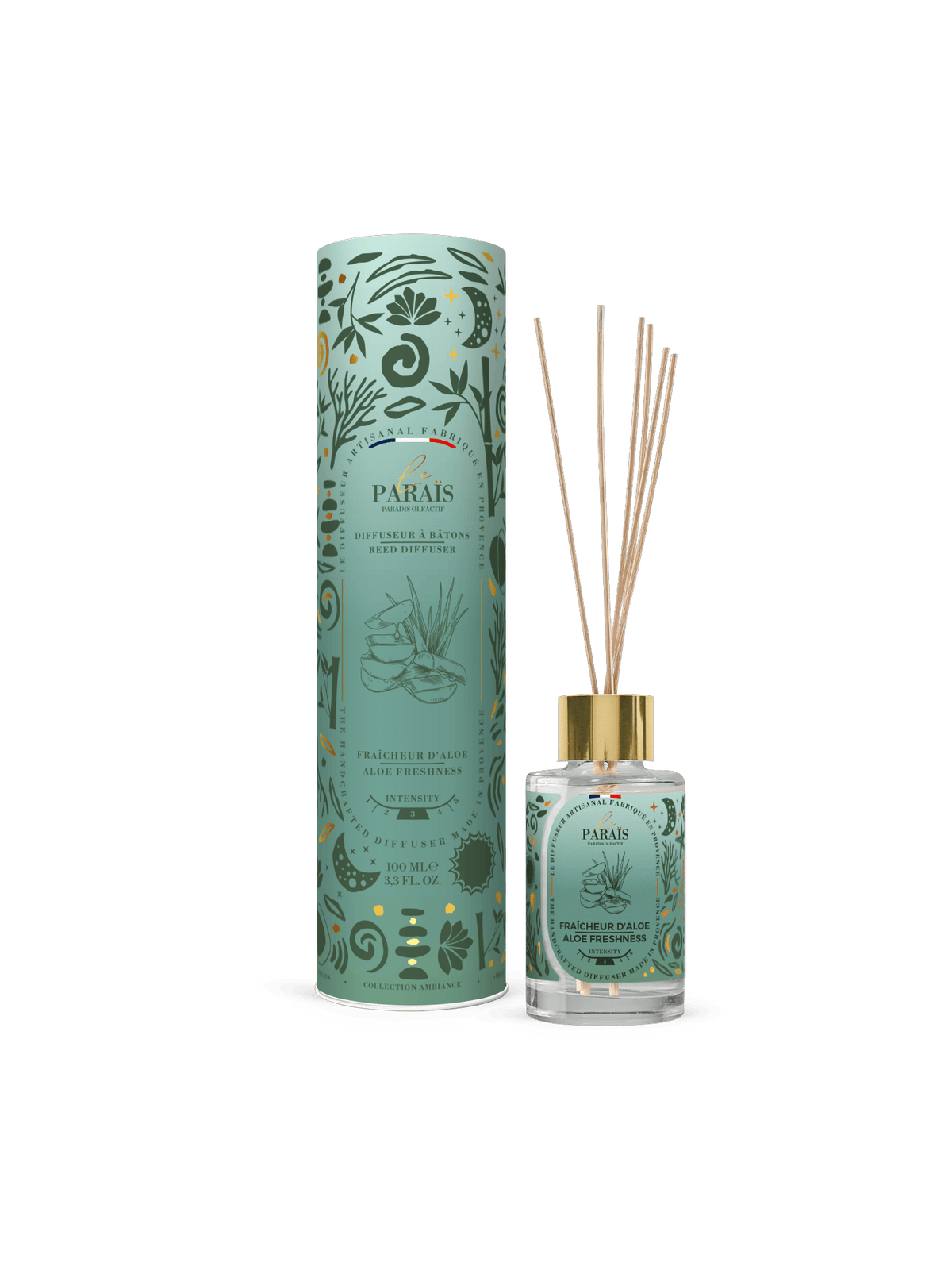 Diffuseur de parfum Fraîcheur d'Aloe 100 ml, Le Paraïs